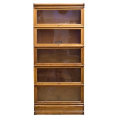 Early 20th C. Globe-Wernicke 5 Stack Lawyer's Bookcase c.1890