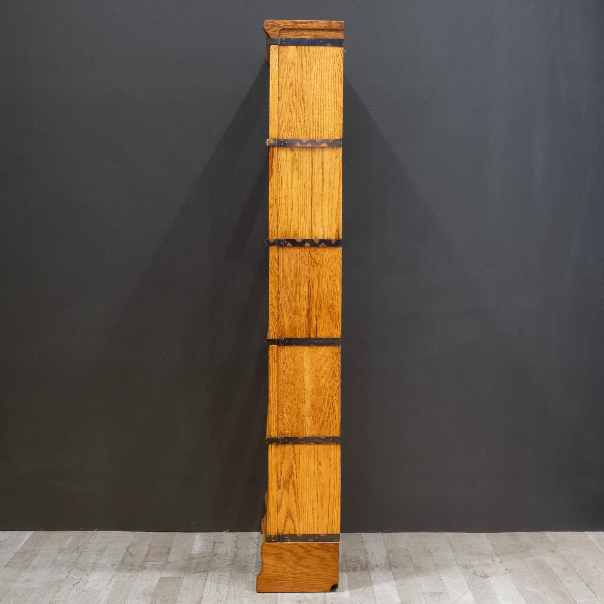 Early 20th c. Globe-Wernicke 5 Stack Lawyer's Bookcase c.1900-1910 For Sale 1