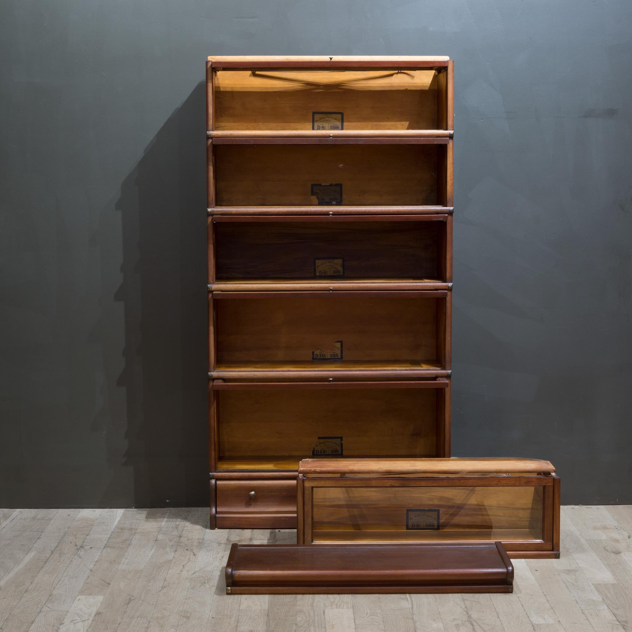 Early 20th c. Globe-Wernicke Mahogany 6 Stack Lawyer's Bookcase c.1910 4