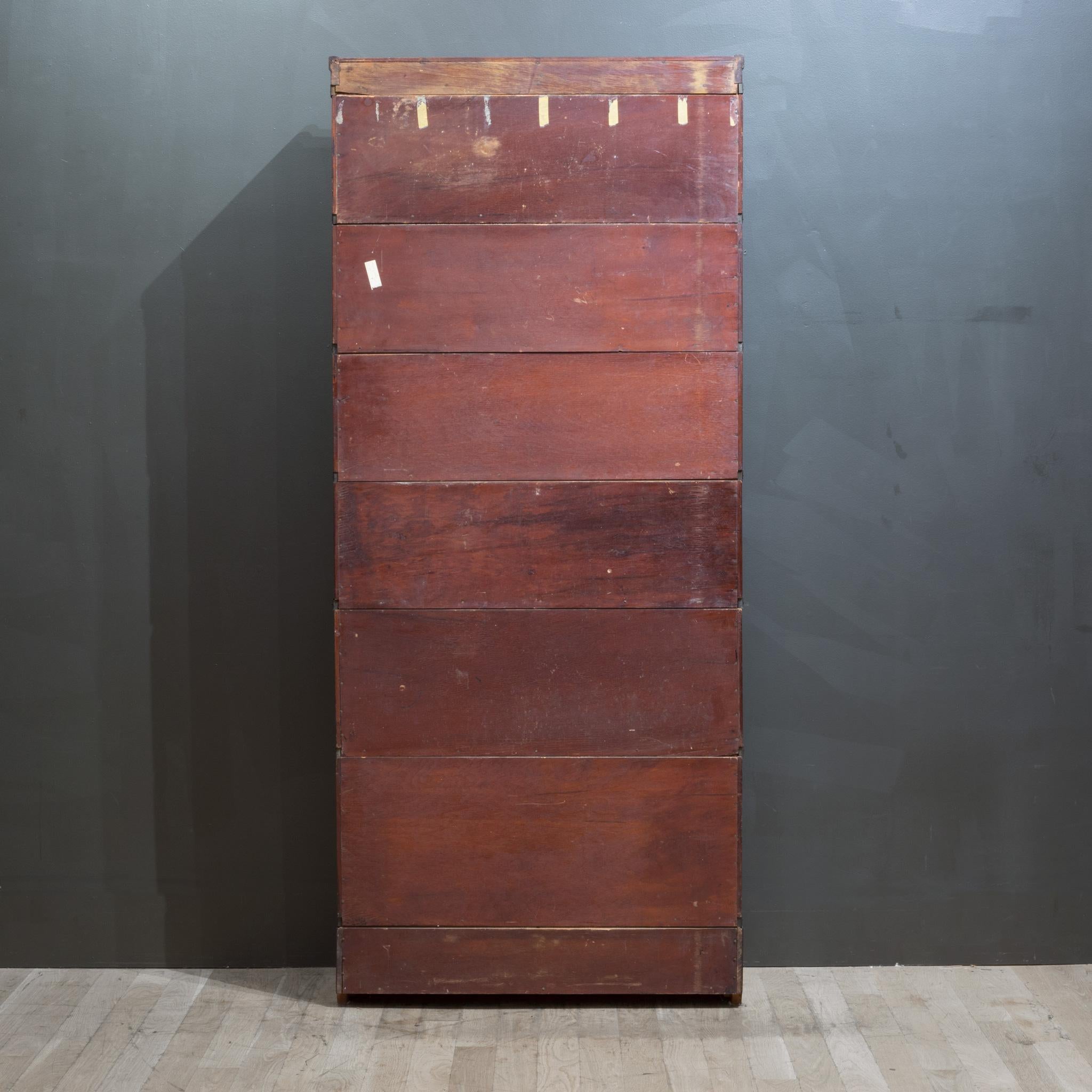 Early 20th c. Globe-Wernicke Mahogany 6 Stack Lawyer's Bookcase c.1910 5