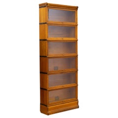 Early 20th C. Globe-Wernicke Quarter Sawn 6 Stack Lawyer's Bookcase, C.1910