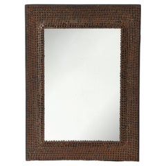 A.I.C. Hand Made Mirror Studded with Nails, France, début du 20e s.