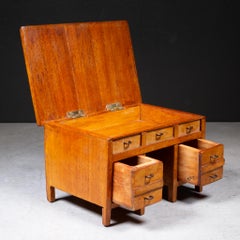 Early 20th c. Handmade Cigar Box Art Library Desk c.1930