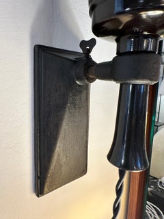 Early 20th C. Industrial Enamel & Bakelite Belgian Wall Lights - Pair