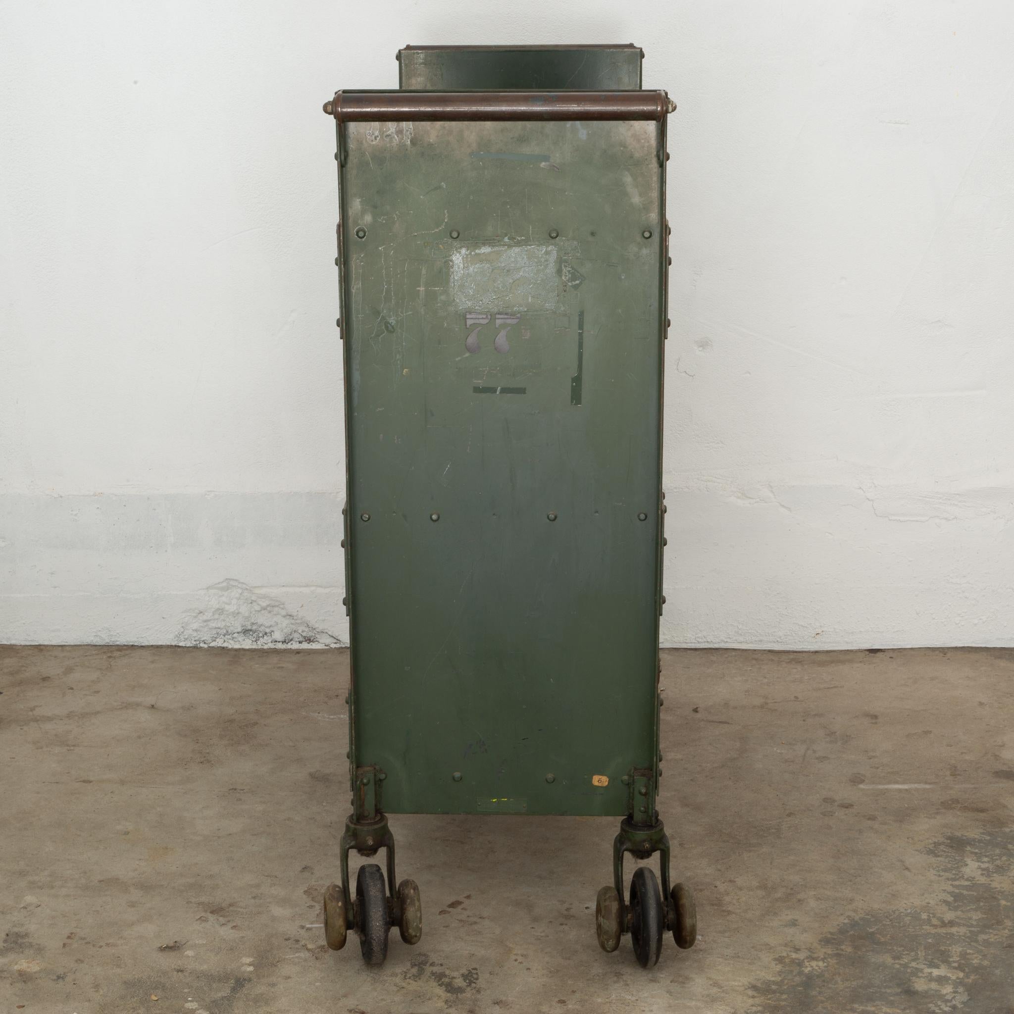 Early 20th Century Industrial Rolling Library Cart, circa 1900-1930 In Good Condition In San Francisco, CA