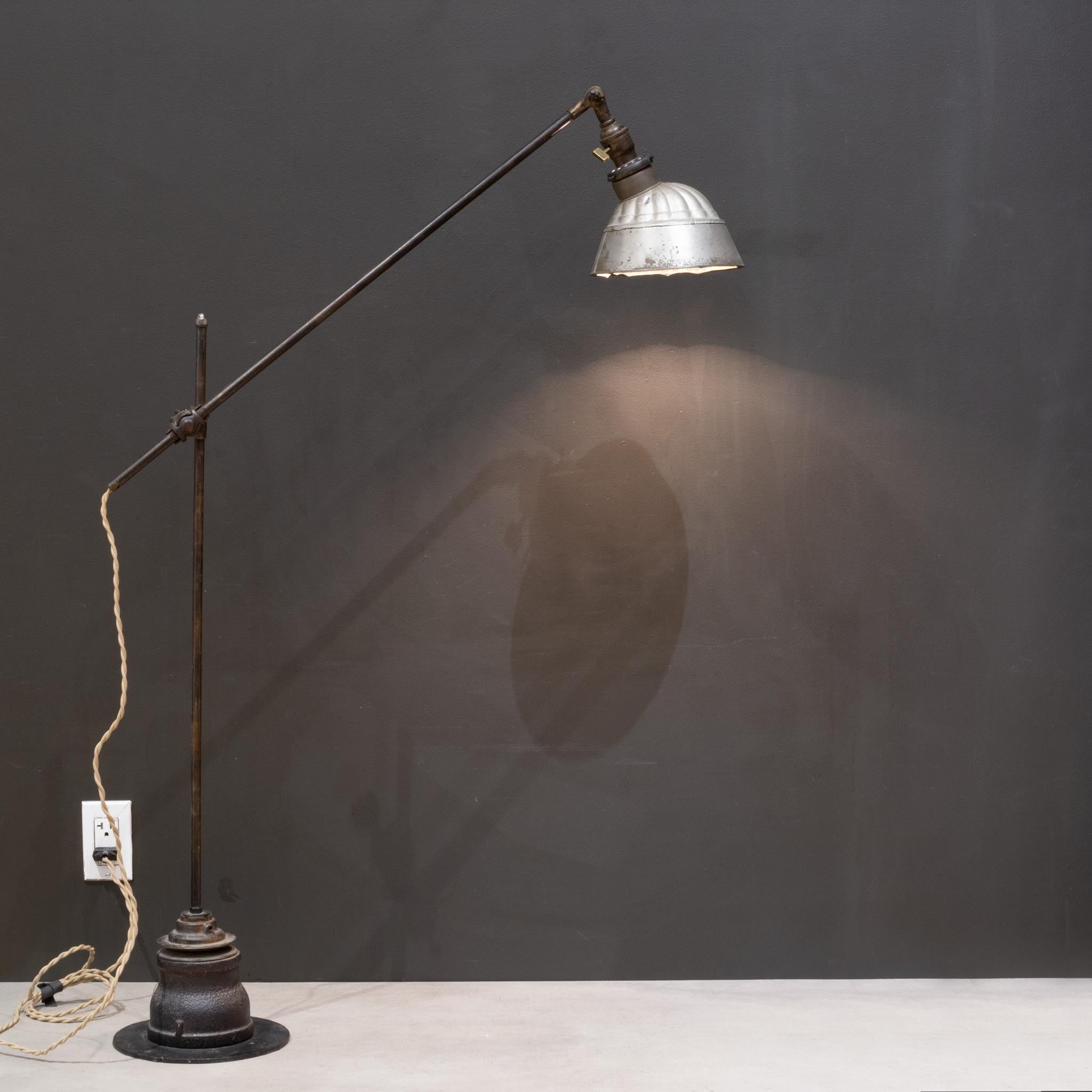 Early 20th c. Industrial Table or Floor Lamp c.1920-1940 In Good Condition In San Francisco, CA