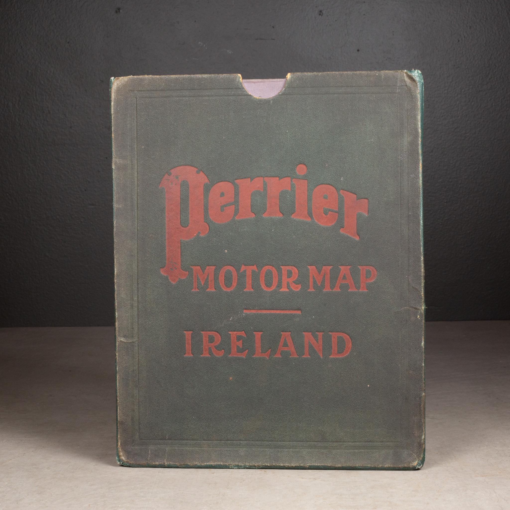 À PROPOS DE

Grande carte routière Perrier, imprimée en couleurs vives et lumineuses, présentant les routes d'Irlande. Monté sur le dos en lin d'origine, replié dans un étui étanche en toile. Fabriqué à Londres, vers 1910.

Parfait pour