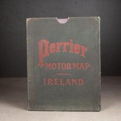 Early 20th c. Ireland Perrier Motor Map c.1910