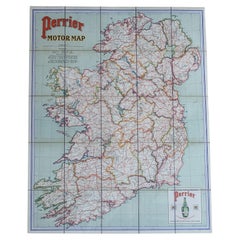 Principios del s. XX Mapa de Irlanda Perrier Motor c.1910