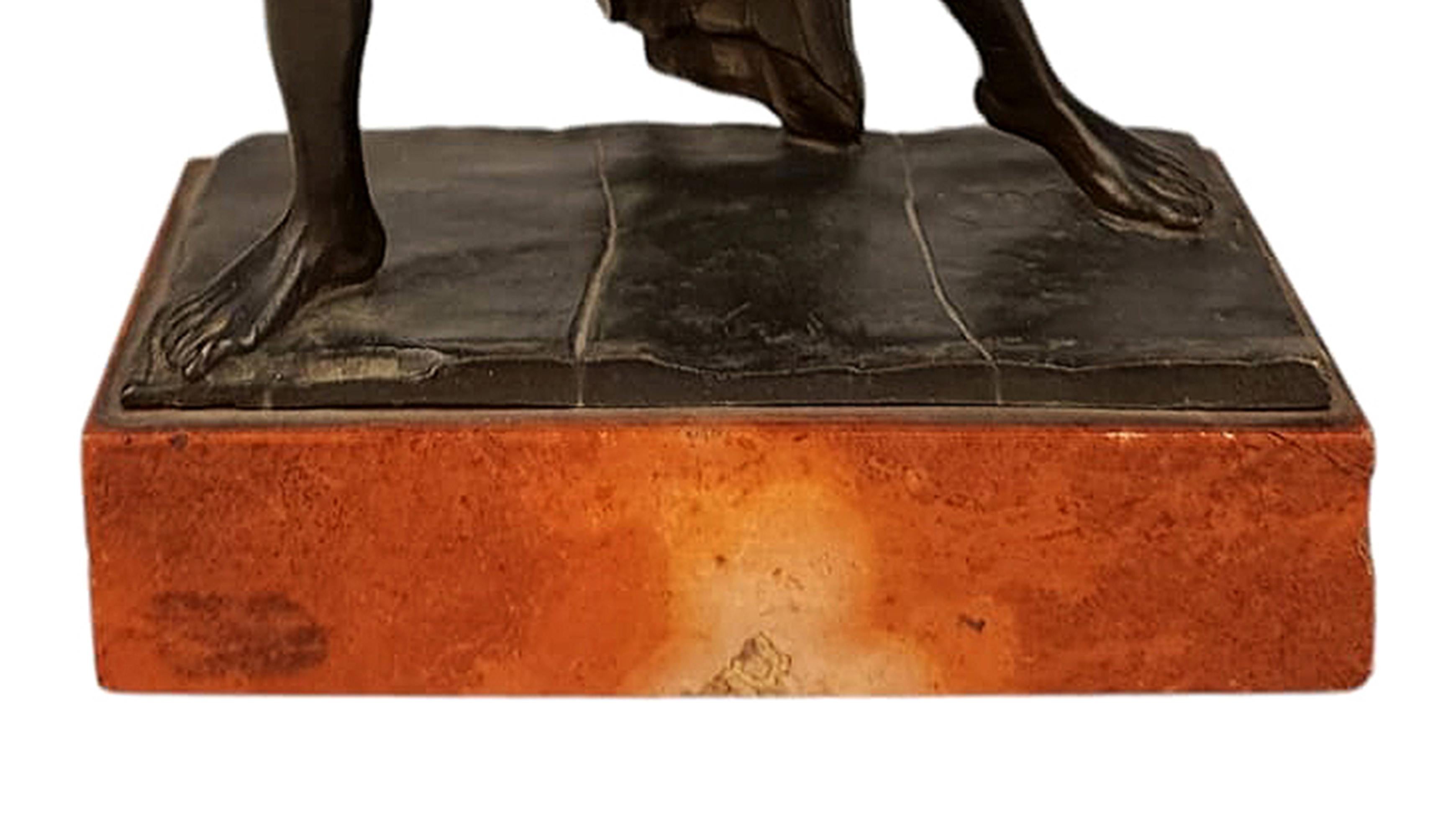 Early 20th C. Italian Bronze Sculpture Depicting Giambattista Perasso 'Balilla' For Sale 1