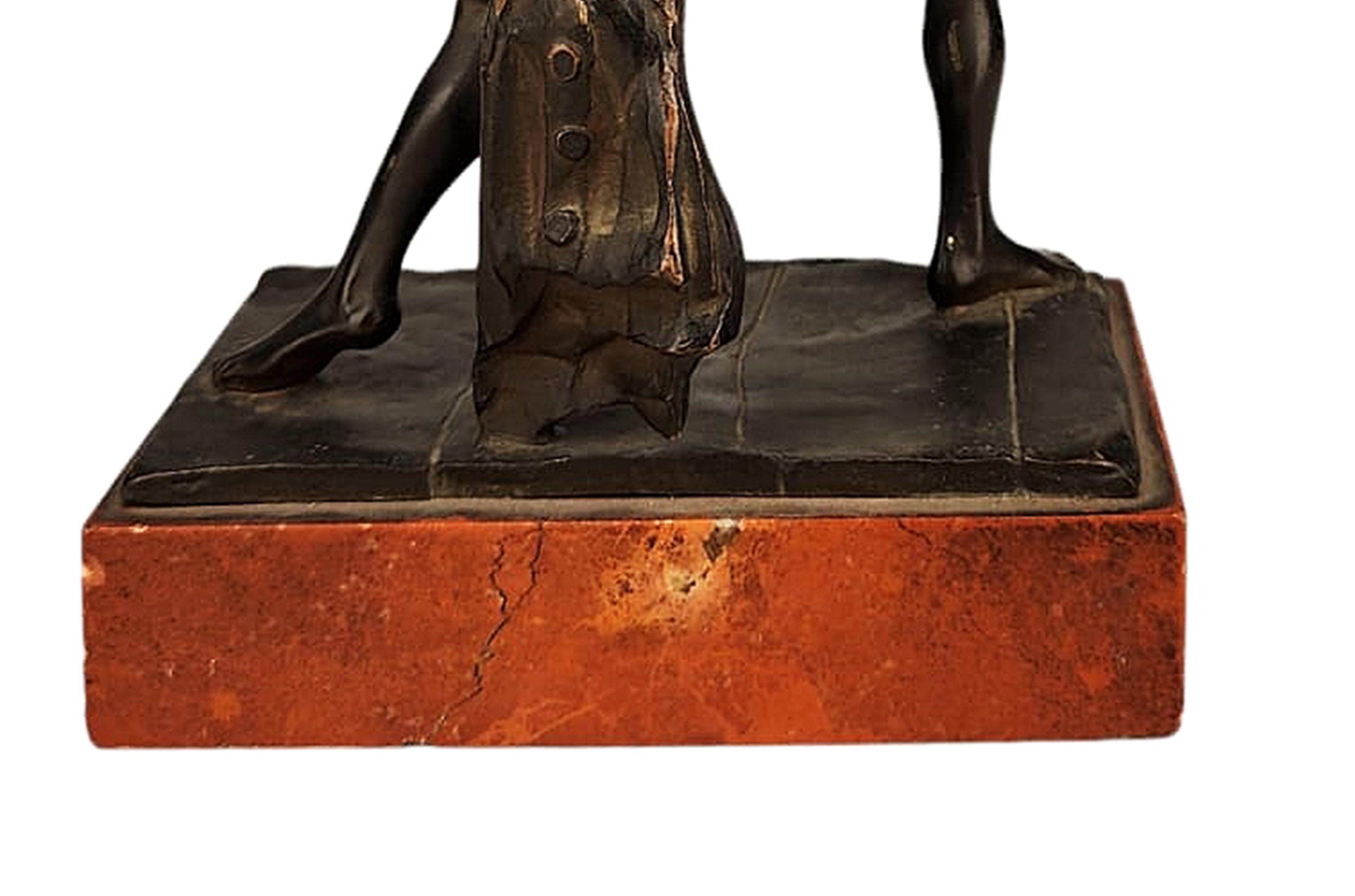 Early 20th C. Italian Bronze Sculpture Depicting Giambattista Perasso 'Balilla' For Sale 2