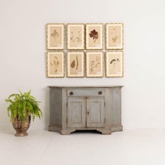 Early 20th c. Italian Blue - Gray Painted Serpentine Buffet