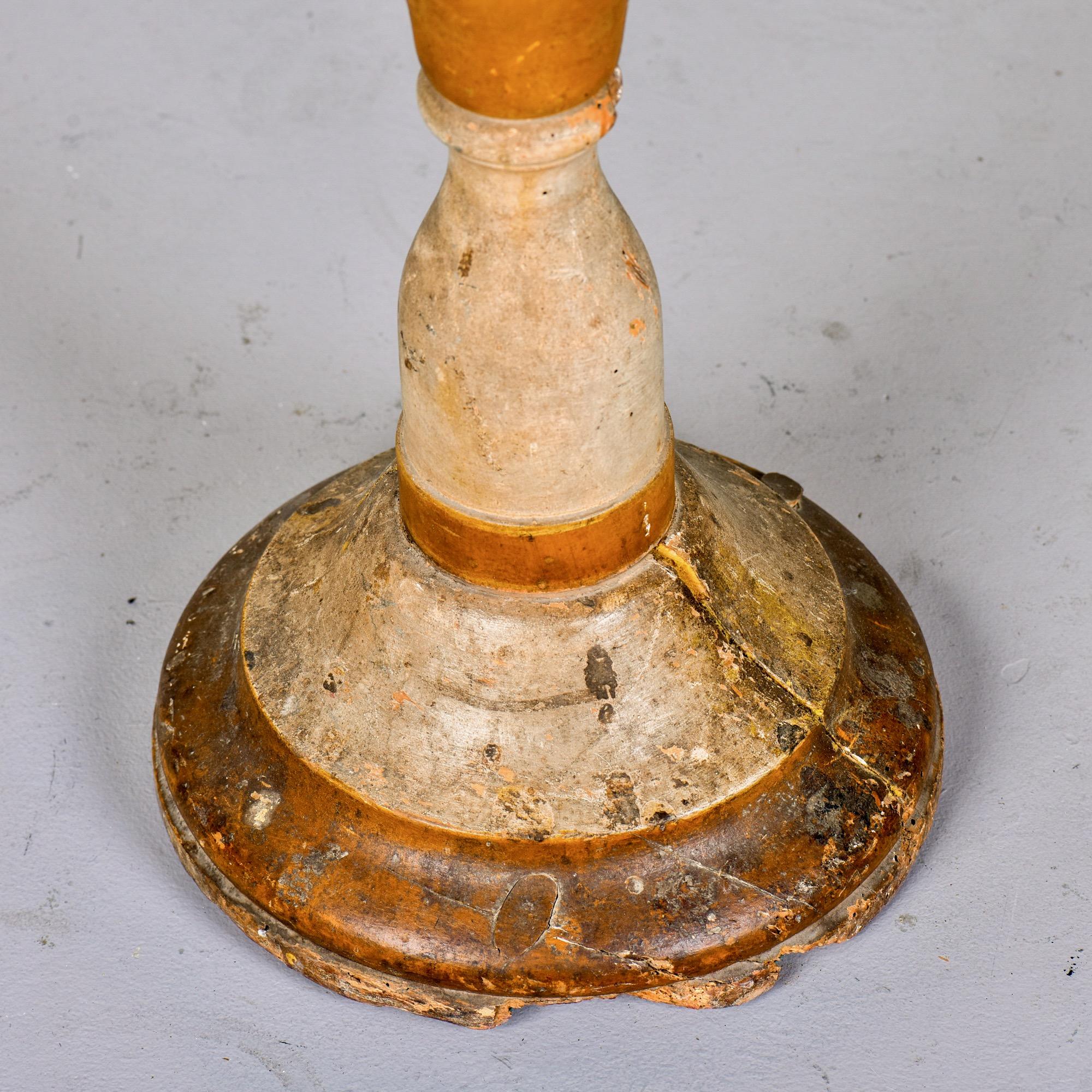 Bouton de récipient italien du début du 20e siècle en marron et blanc Bon état - En vente à Troy, MI