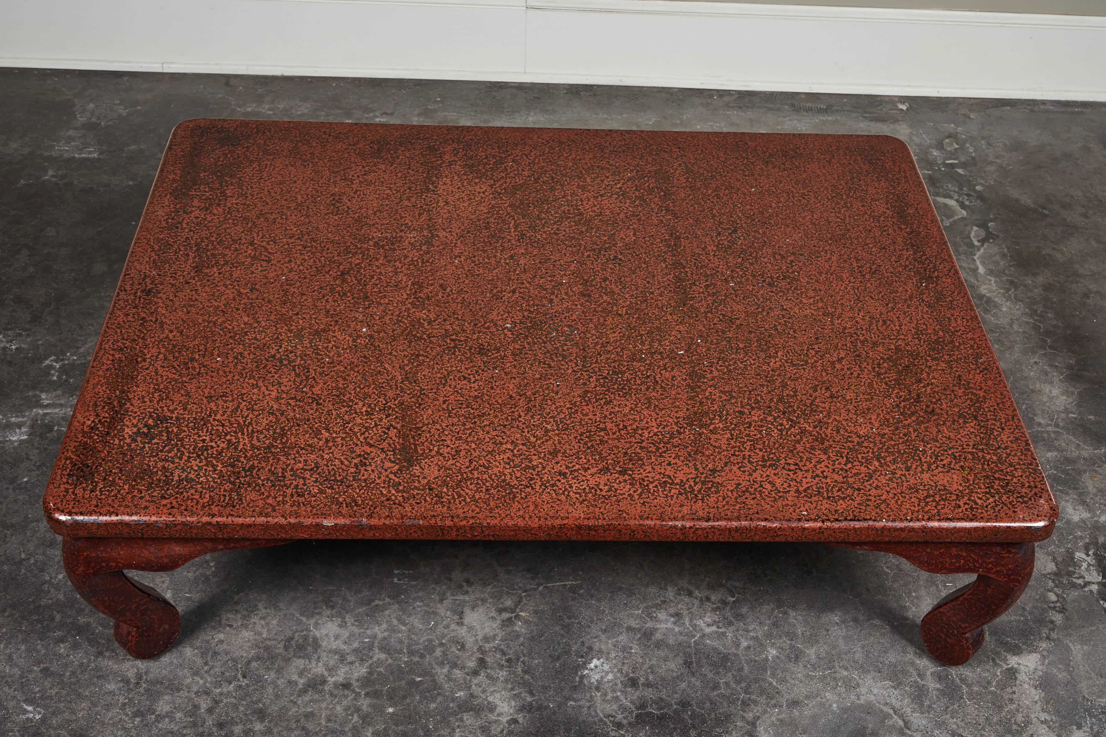 Anglo-Japanese Early 20th Century Japanese Lacquered Low Table For Sale