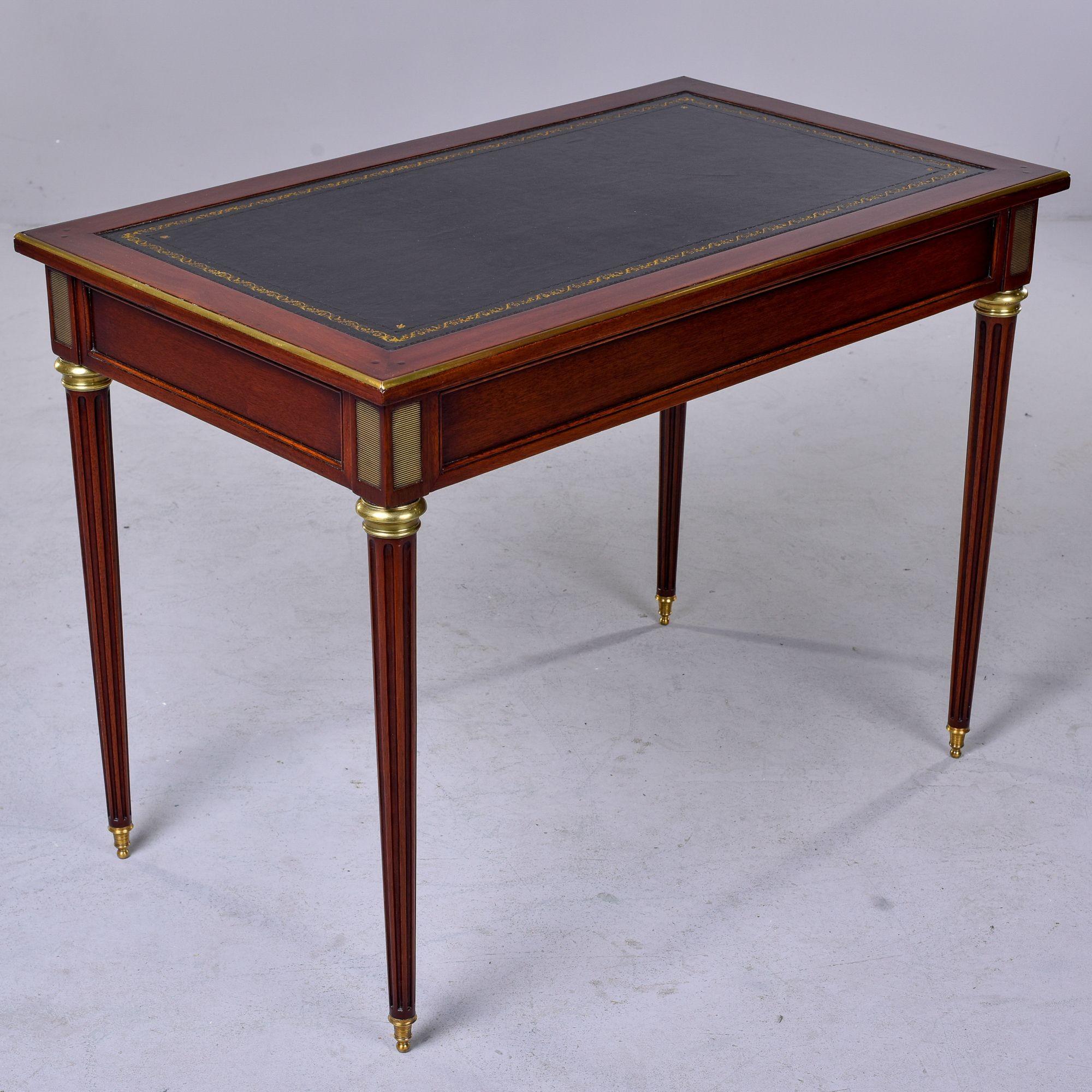 Early 20th C Louis Philippe Style Writing Desk with Leather Top 1