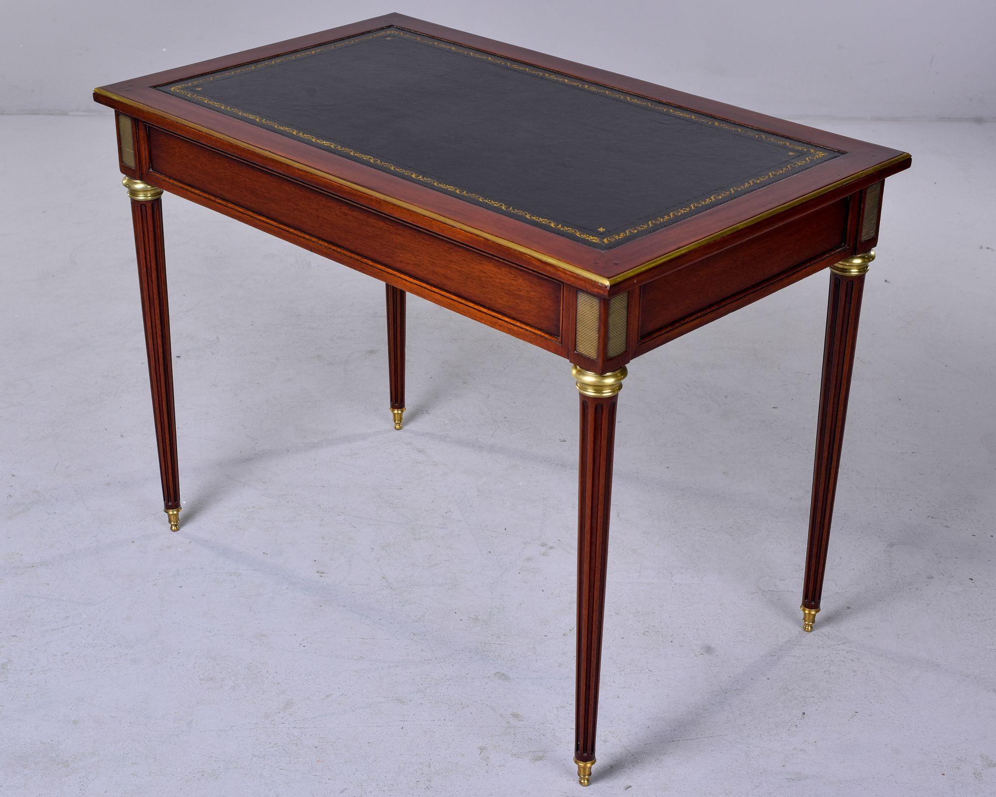 Early 20th C Louis Philippe Style Writing Desk with Leather Top 3