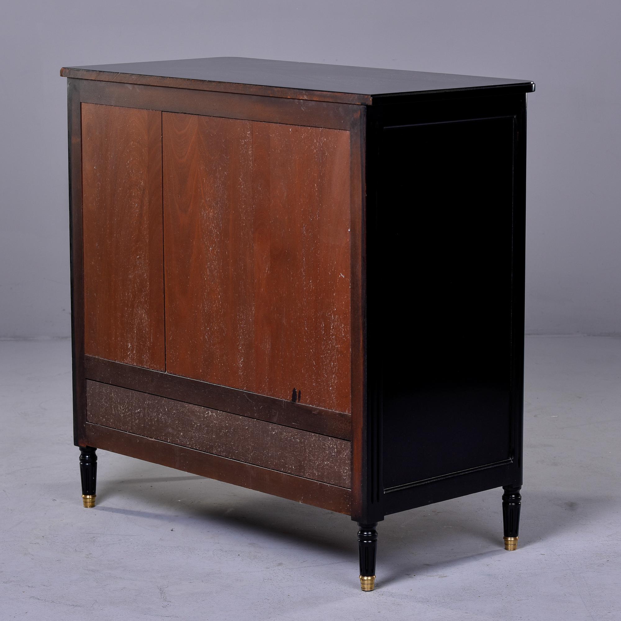 Early 20th C Louis XVI Style Ebonised Side Cabinet 1