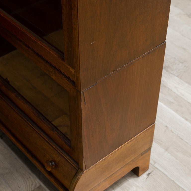 Early 20th C. Lundstrom 3 Stack Lawyer's Bookcase c.1900 at 1stDibs