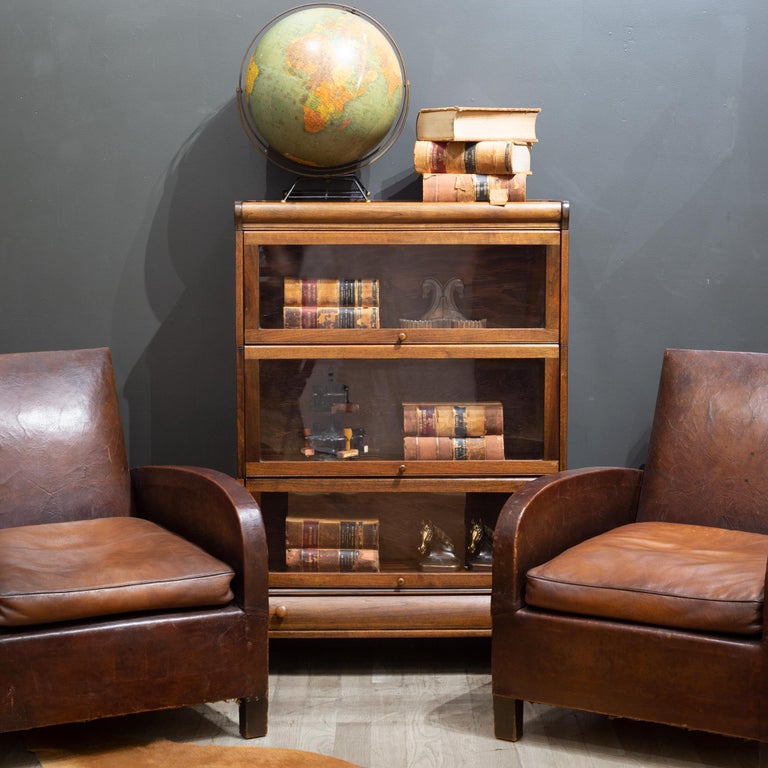 Early 20th C. Lundstrom 3 Stack Lawyer's Bookcase c.1900 at 1stDibs