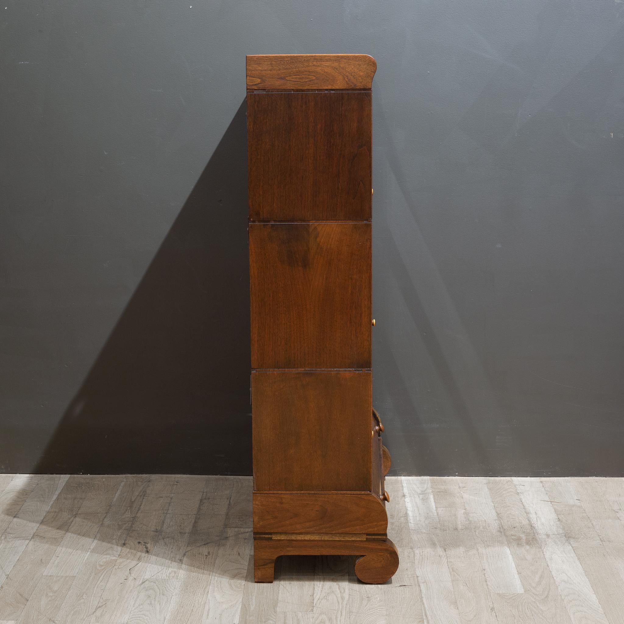 Early 20th C. Lundstrom 3 Stack Lawyer's Bookcase c.1900 In Good Condition In San Francisco, CA