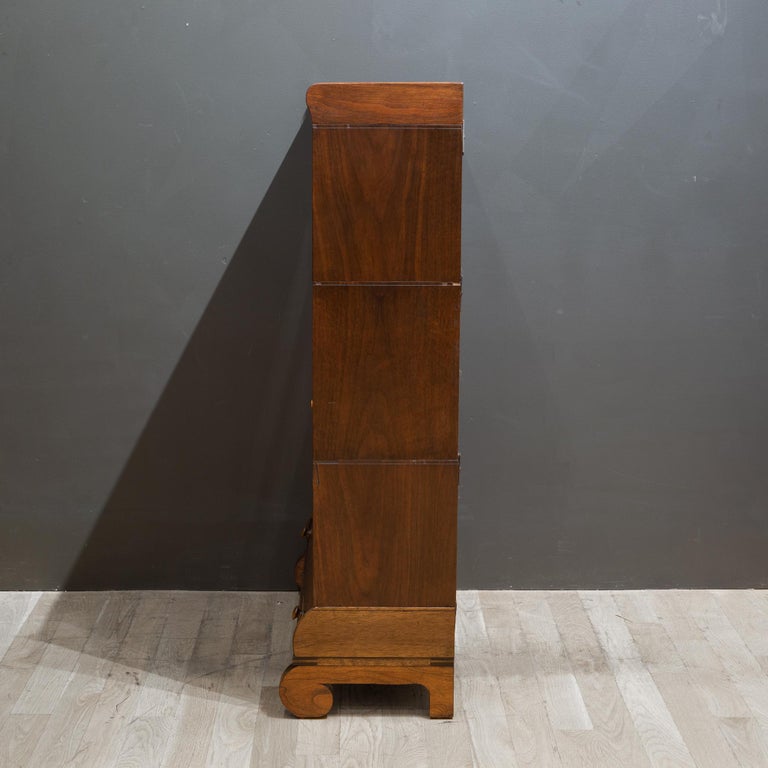 Early 20th C. Lundstrom 3 Stack Lawyer's Bookcase c.1900 at 1stDibs