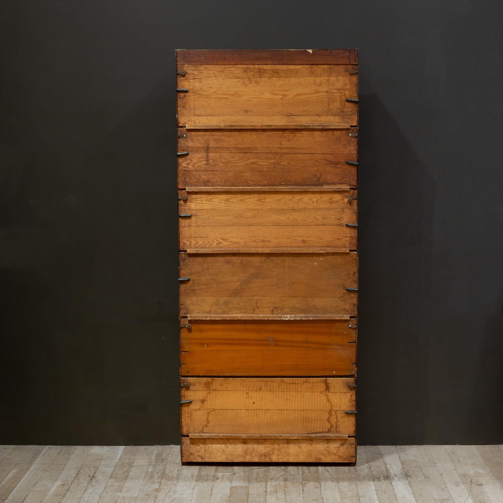 Early 20th C. Lundstrom 6 Stack Lawyer's Bookcase c.1890-1900 6