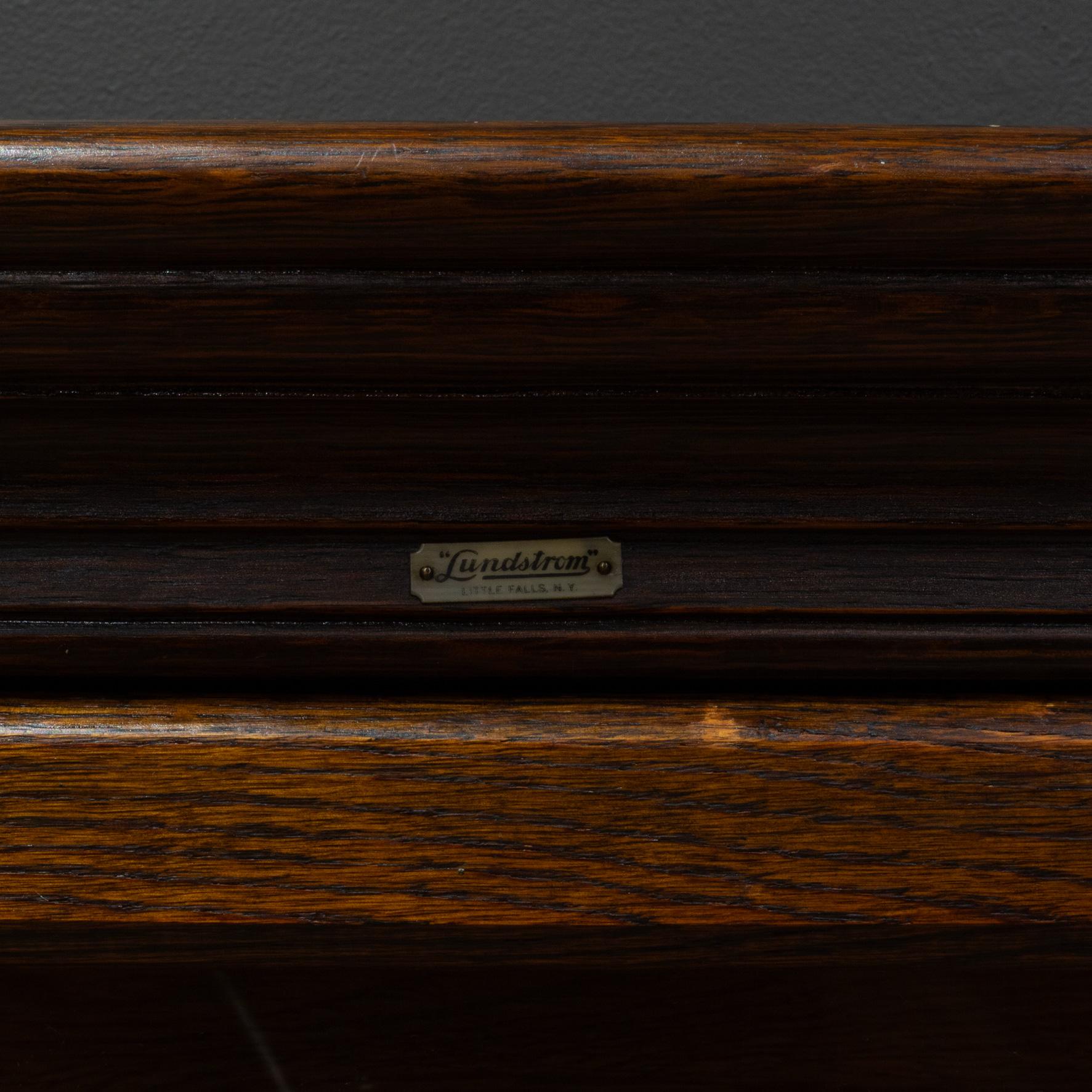 Early 20th C. Lundstrom 6 Stack Lawyer's Bookcase c.1890-1900 1