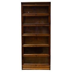 Librería de abogado Lundstrom de 6 pilas de principios del siglo XX c.1890-1900