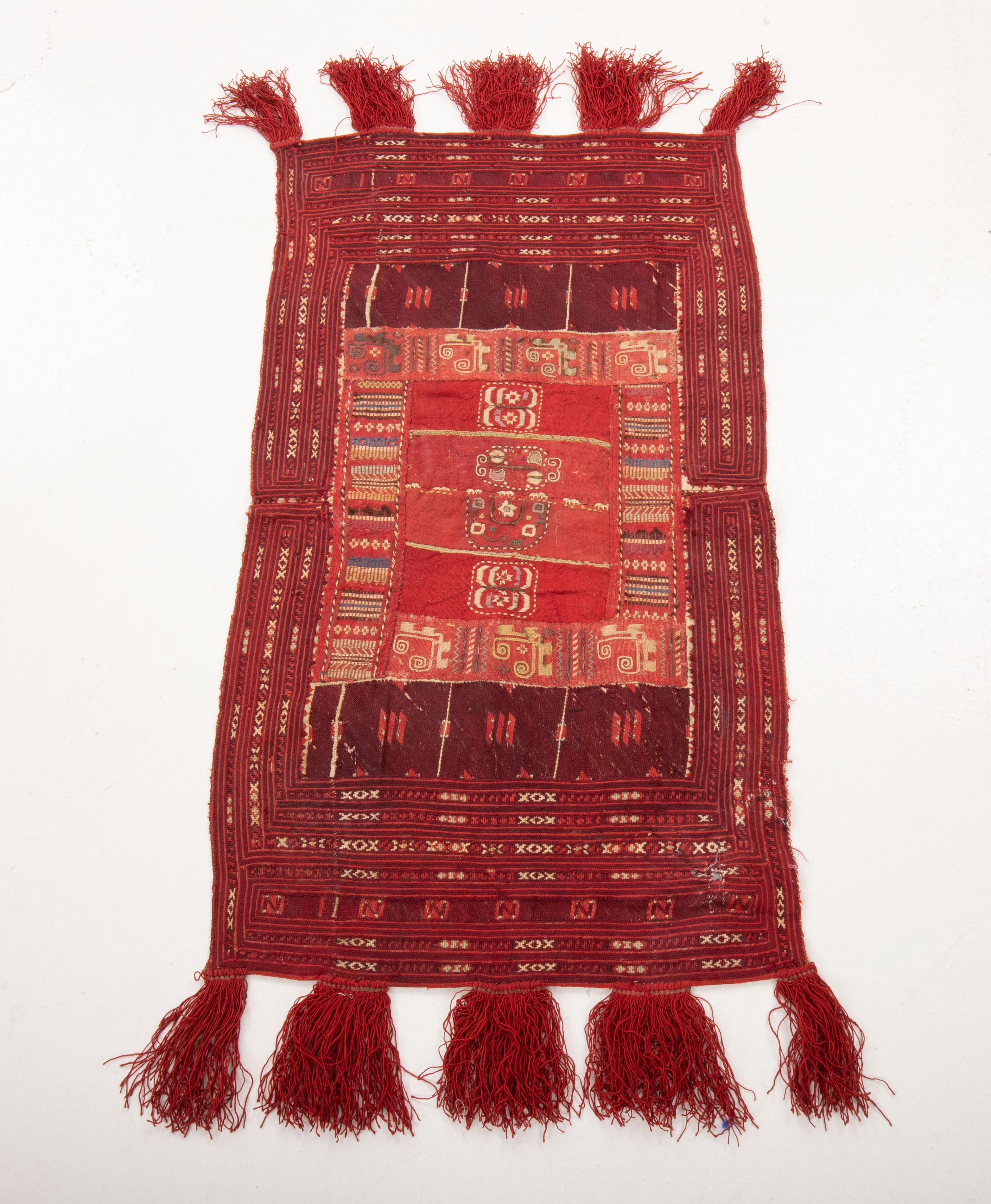 Balkan Early 20th C. Macedonian Embroidered Composite Panel
