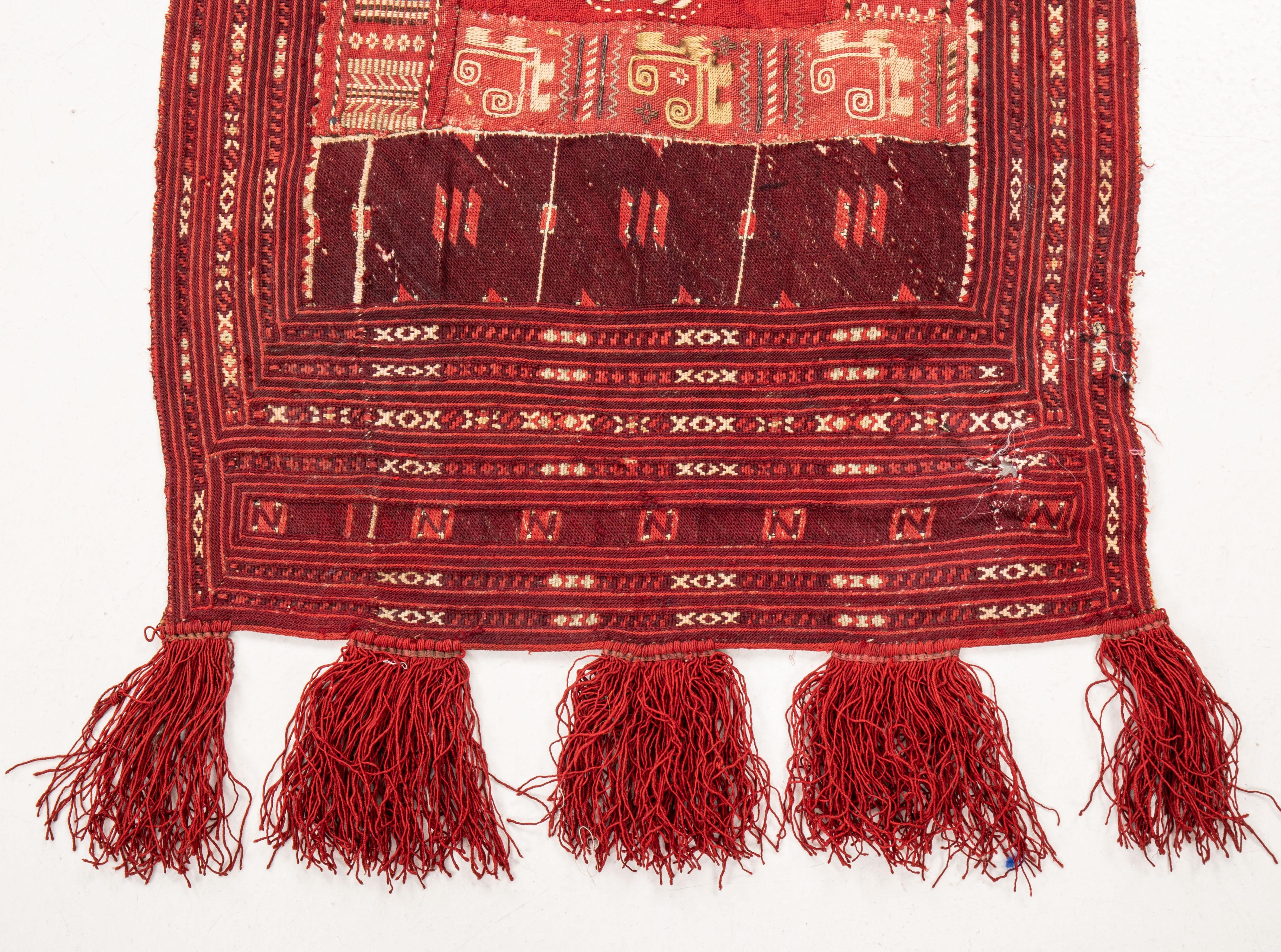 Early 20th C. Macedonian Embroidered Composite Panel In Fair Condition In Istanbul, TR