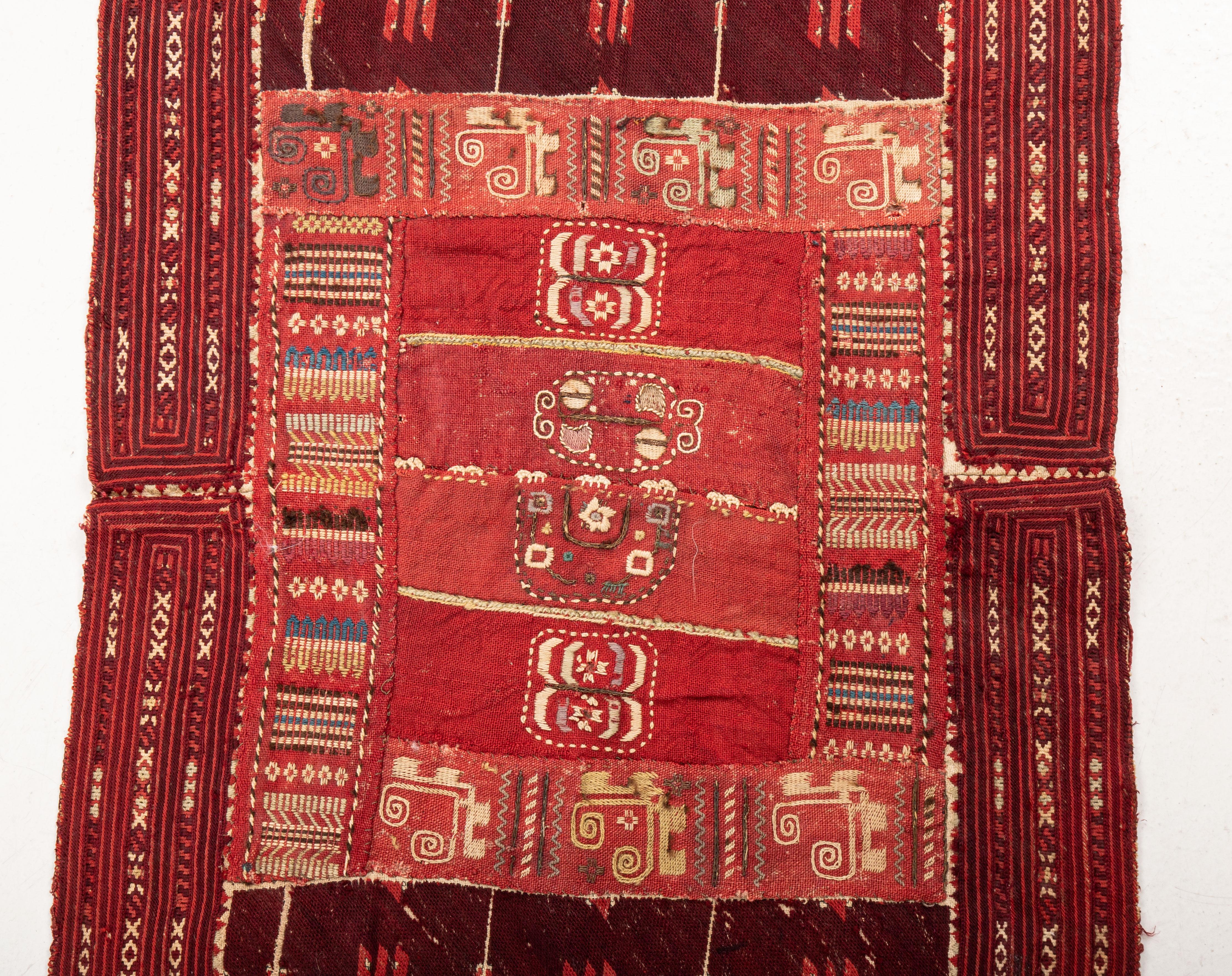 Wool Early 20th C. Macedonian Embroidered Composite Panel