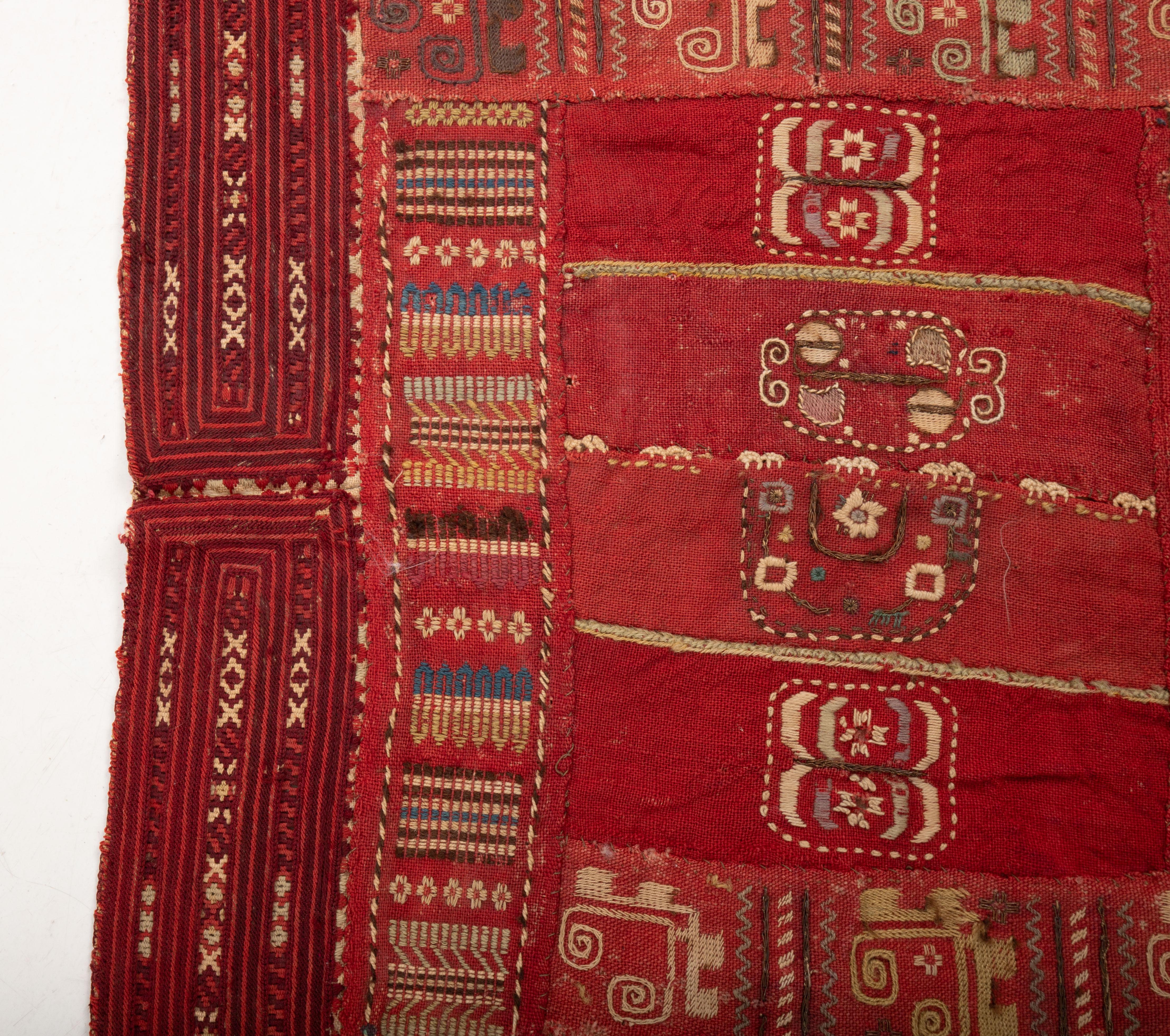 Early 20th C. Macedonian Embroidered Composite Panel 2