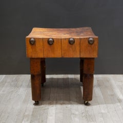 A.I.C., début du 20e siècle. Maple 
Co. Bloc de boucherie c.1930