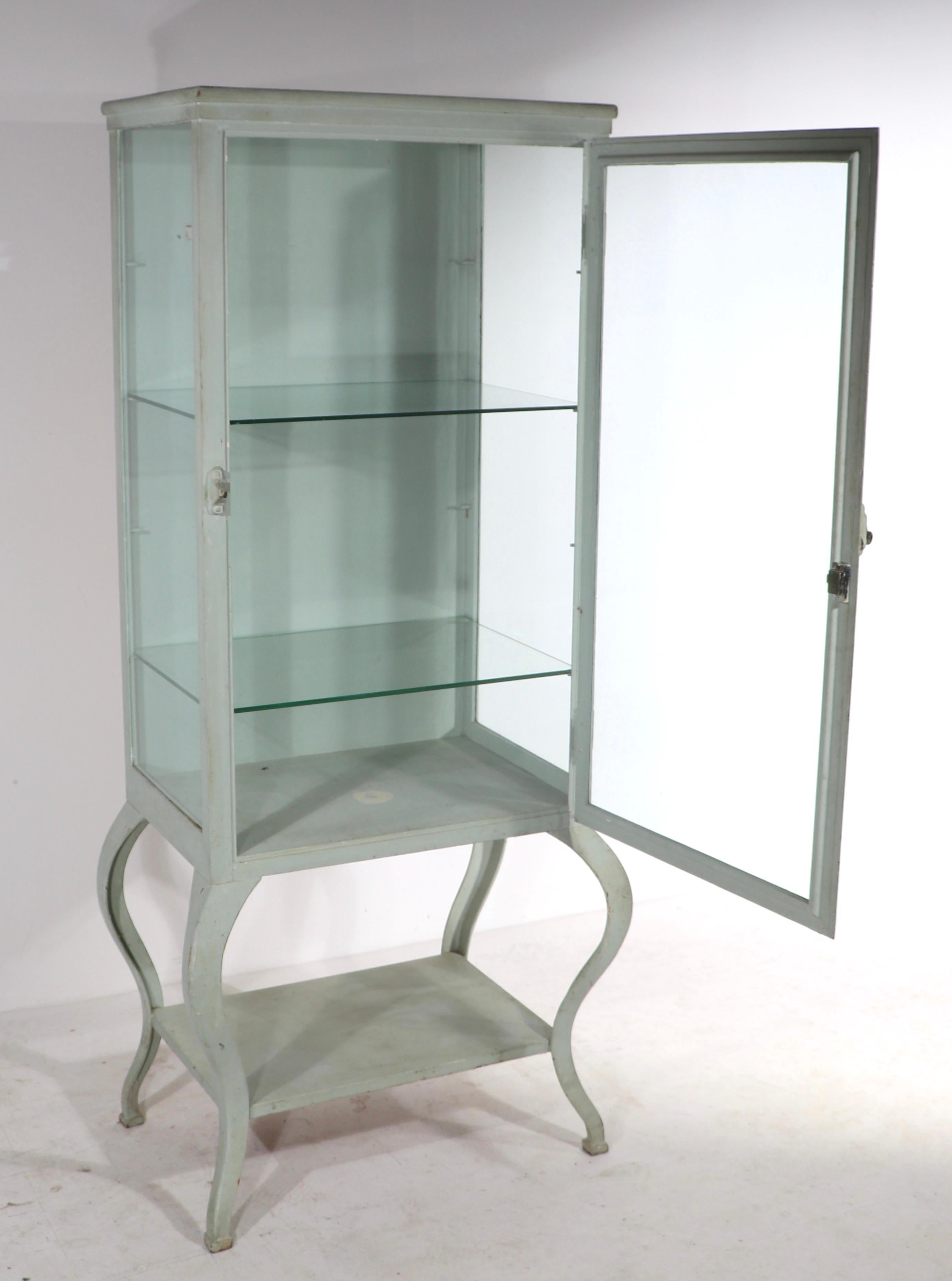 Early 20th C Medical Cabinet Vitrine Display Case 10