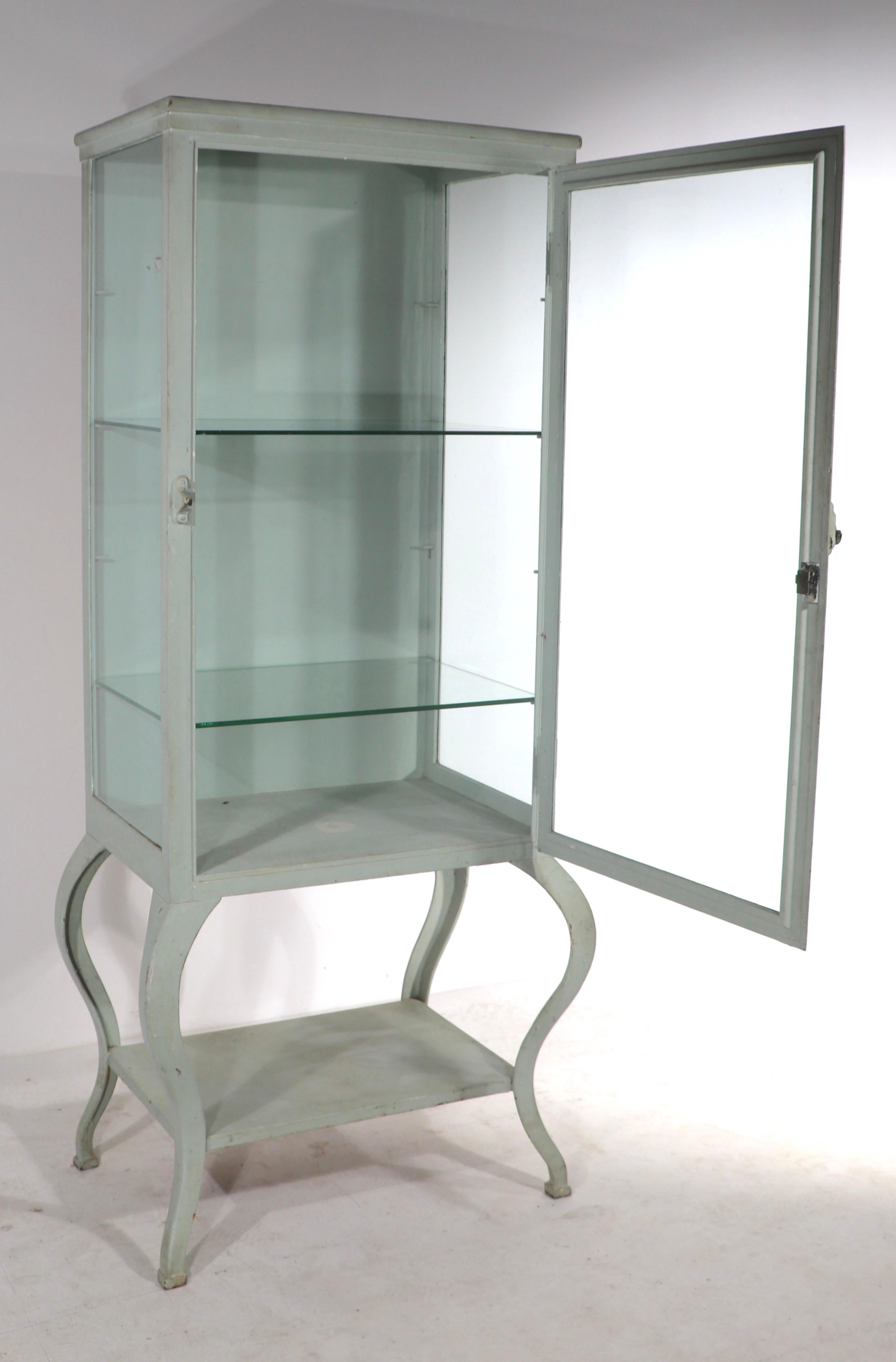Early 20th C Medical Cabinet Vitrine Display Case 11