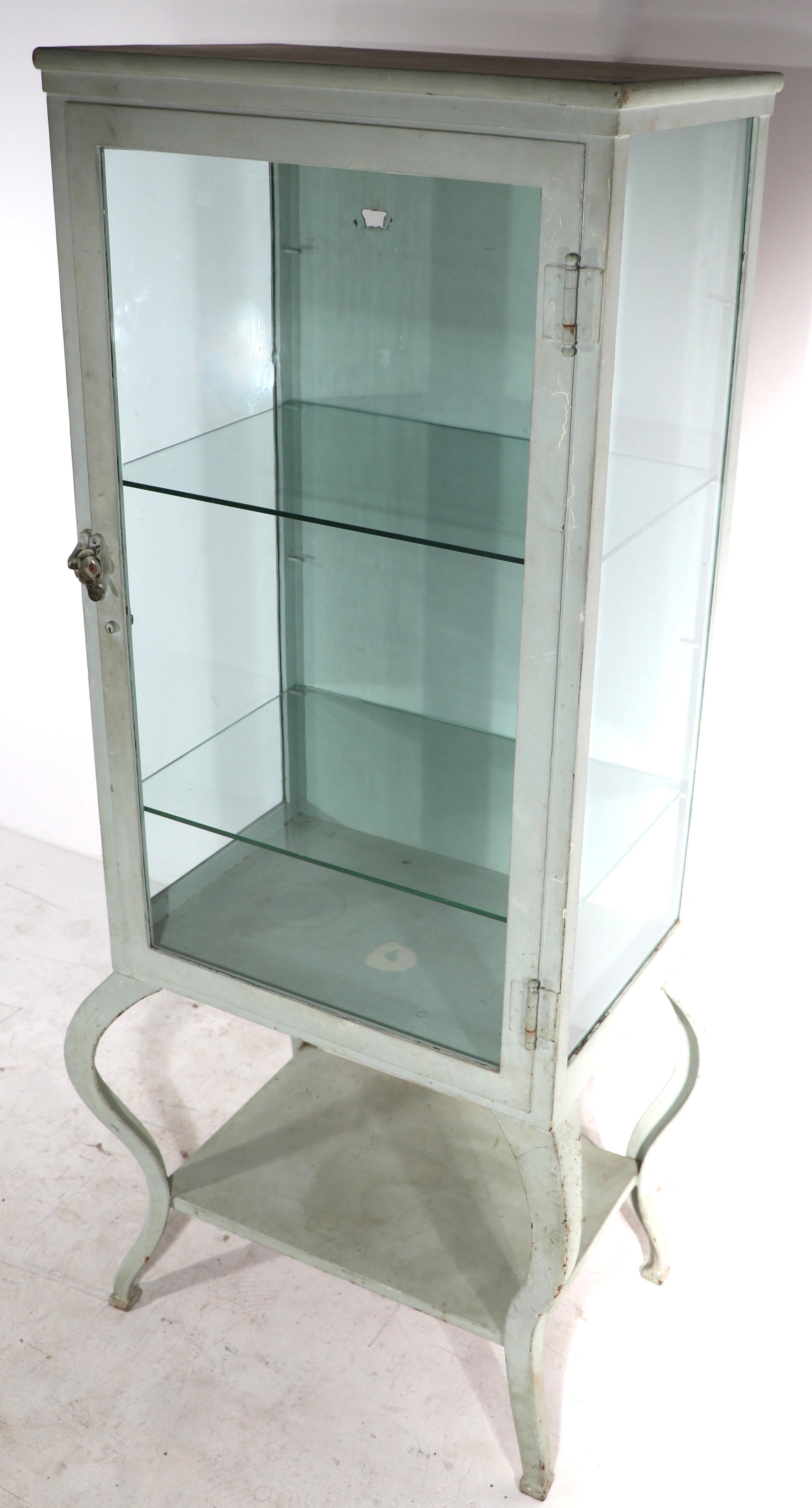 Early 20th C Medical Cabinet Vitrine Display Case 13