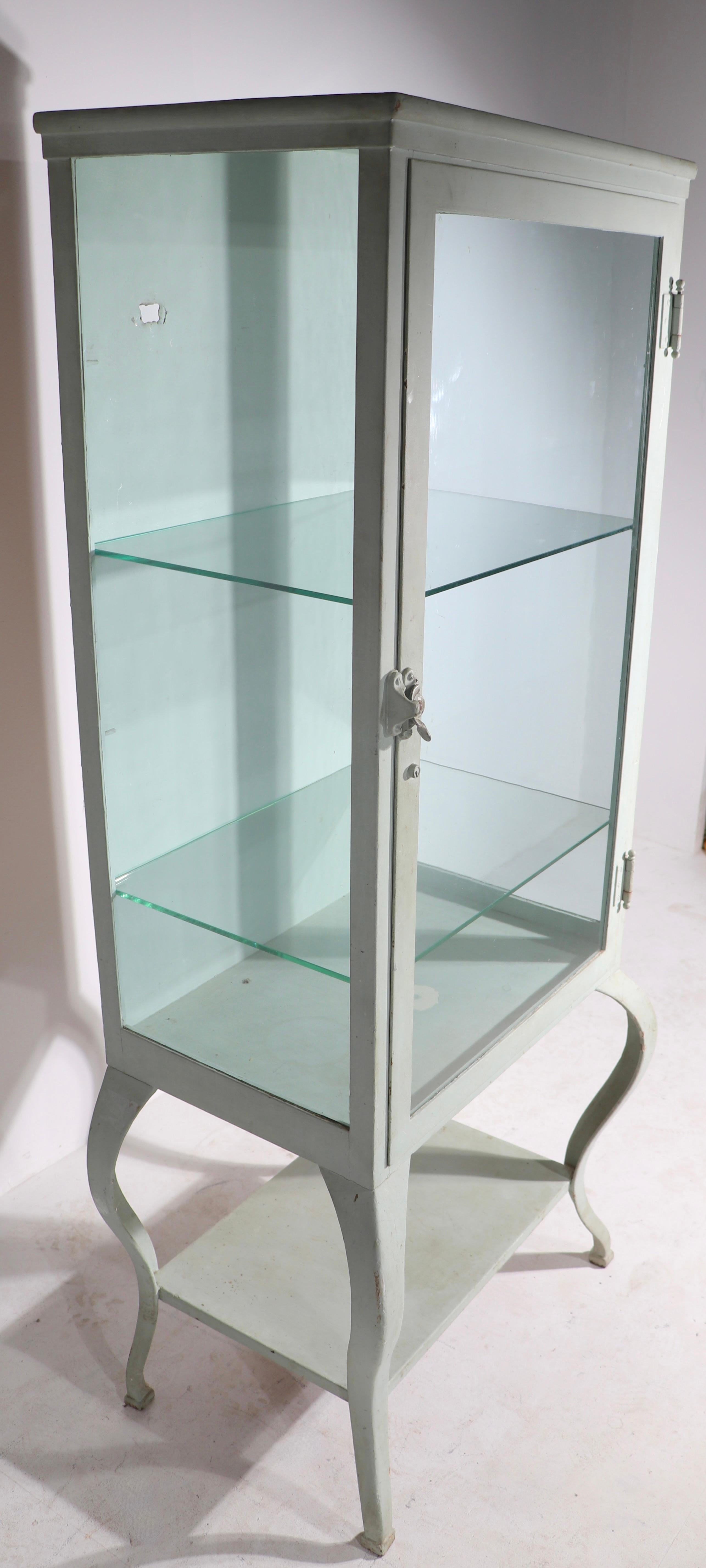 Early 20th C Medical Cabinet Vitrine Display Case 2