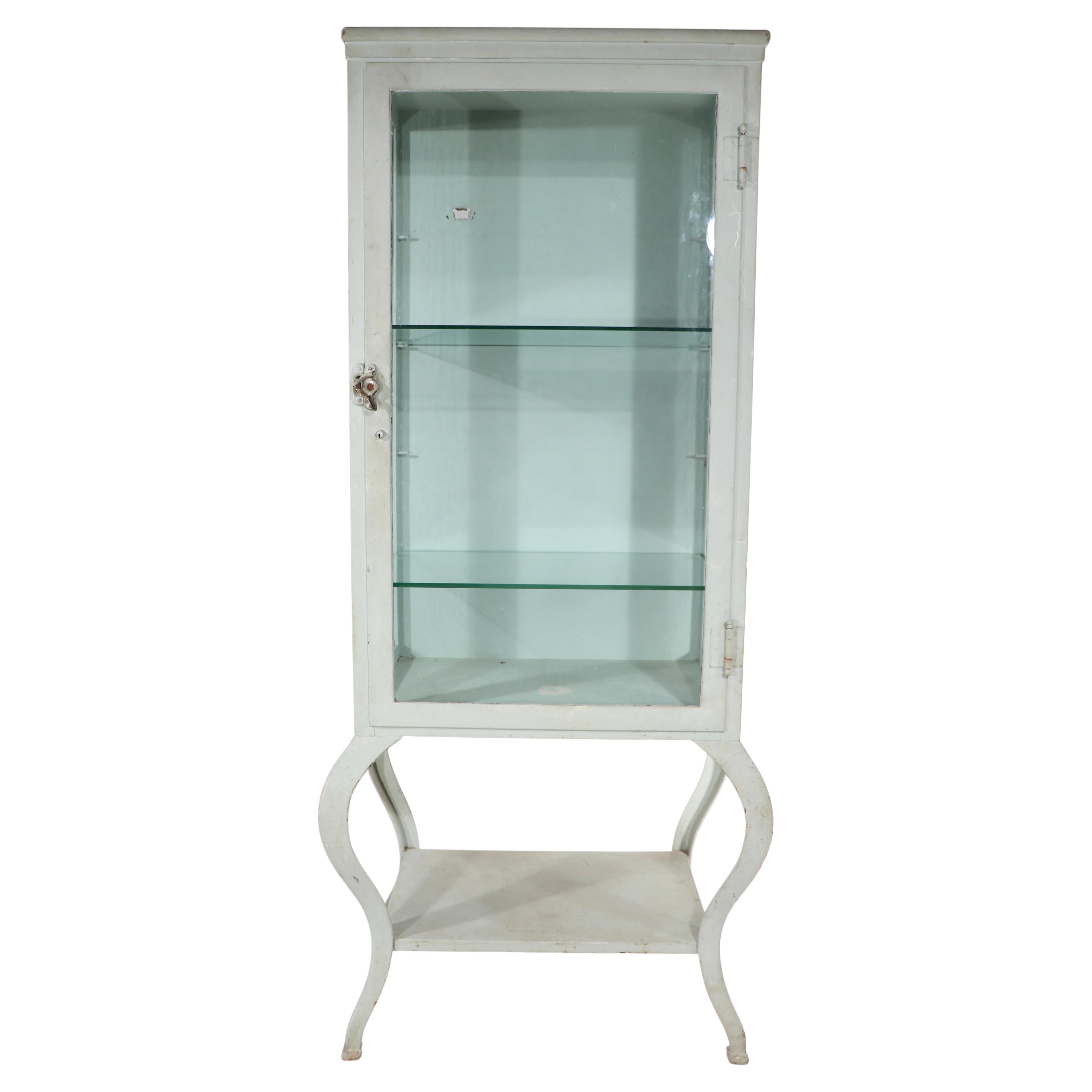 Early 20th C Medical Cabinet Vitrine Display Case at 1stDibs