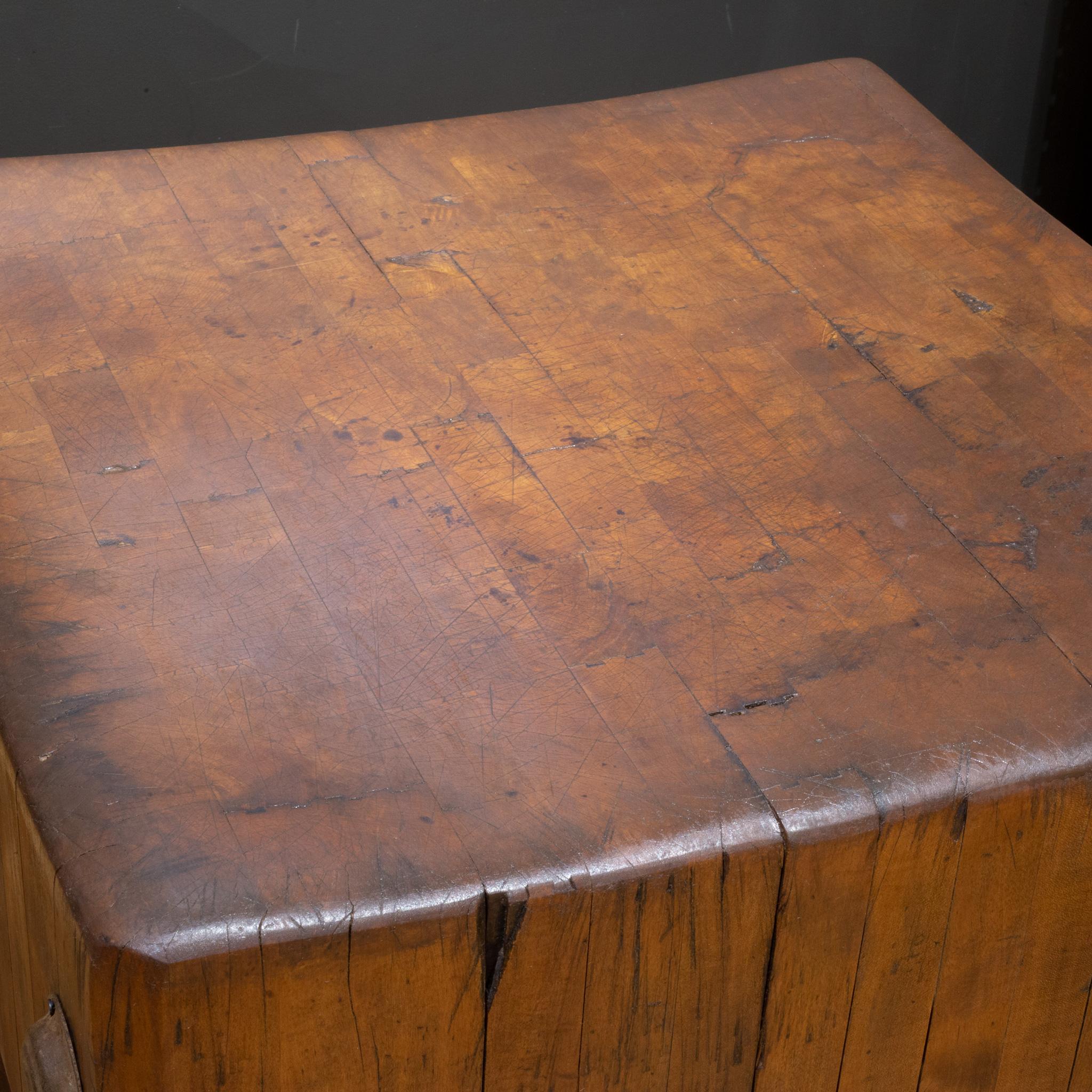 Industrial Early 20th C. Michigan Maple Block Co. Butcher Block, circa 1930