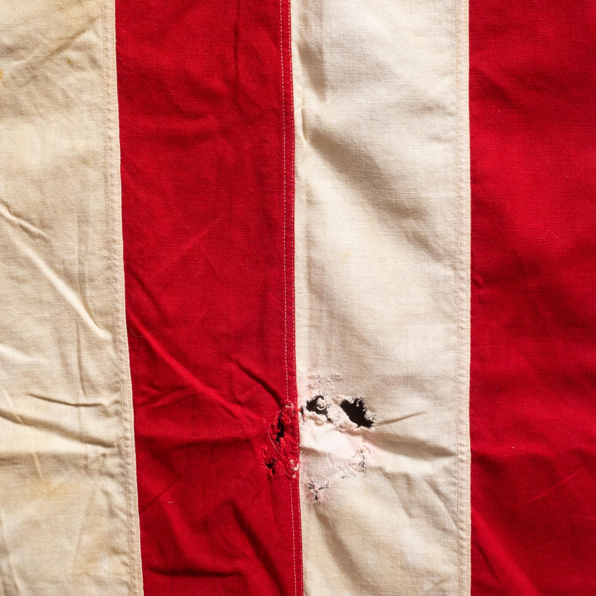 Industrial Early 20th C. Monumental American Flag with 48 Stars, c.1940-1950