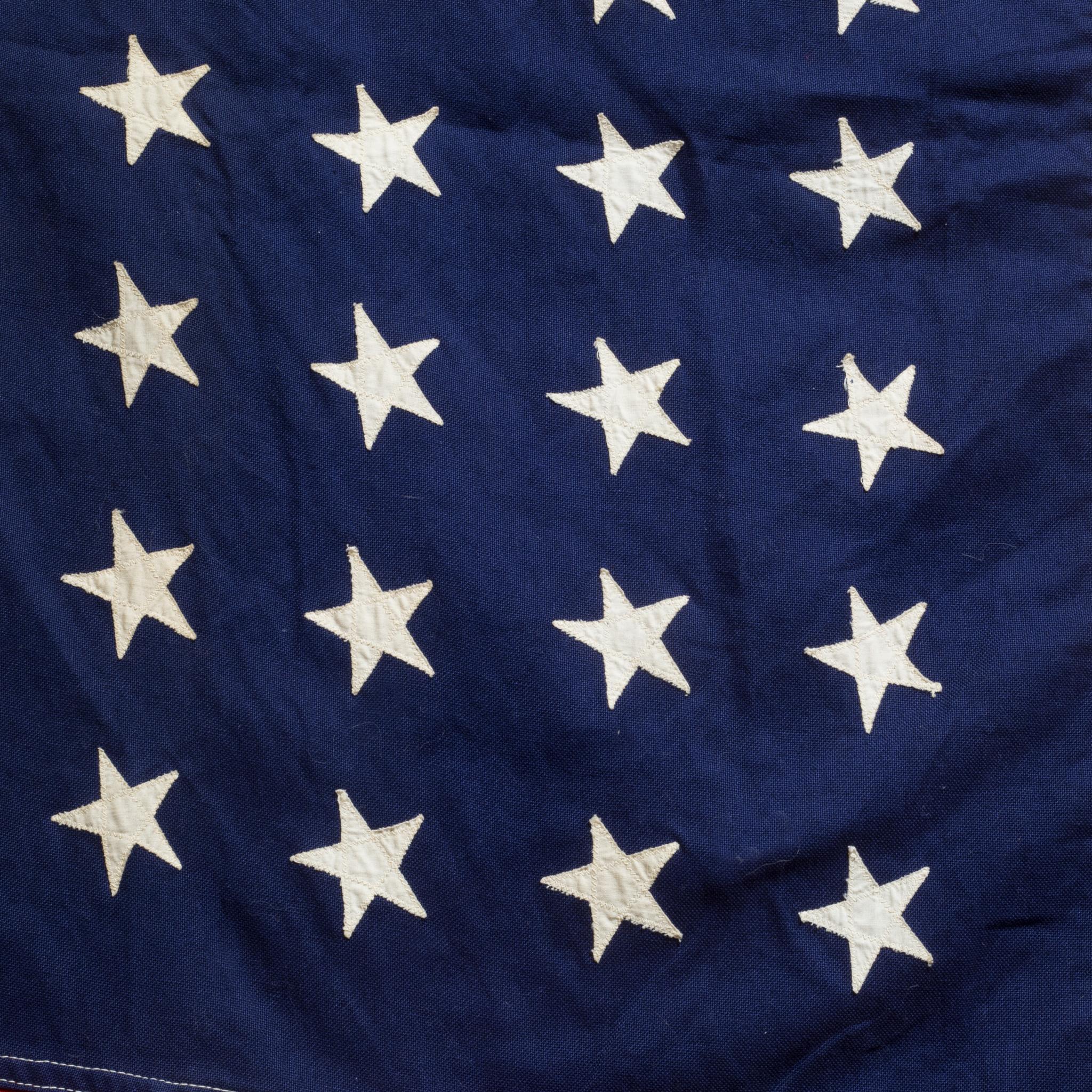 American Classical Early 20th C. Monumental American Flag with 48 Stars c.1940-1950