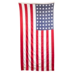 Early 20th c. Monumental American Flag with 48 Stars, c.1940-1950