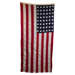 Early 20th C. Monumental American Flag with 48 Stars, C.1940-1950