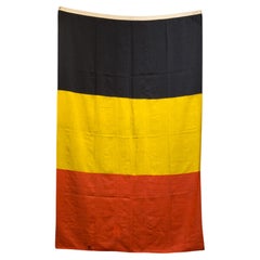 Used Early 20th c. Monumental Belgian Flag c.1940-1950