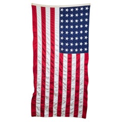Antique Early 20th c. Monumental American Flag with 48 Stars, c.1940-1950