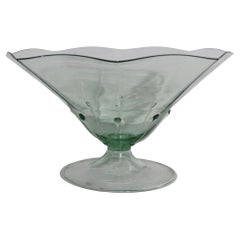 Early 20th C Murano Glass Compote Bowl Att. to Zecchin Venini