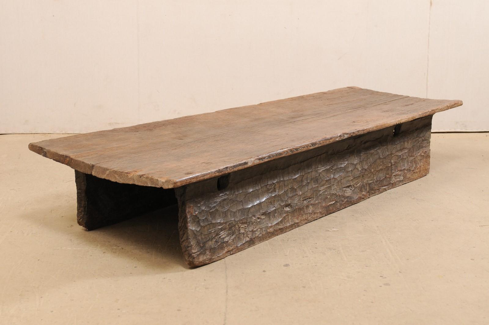 Early 20th Century Naga Carved Wood Daybed- Also makes for a Great Coffee Table 6