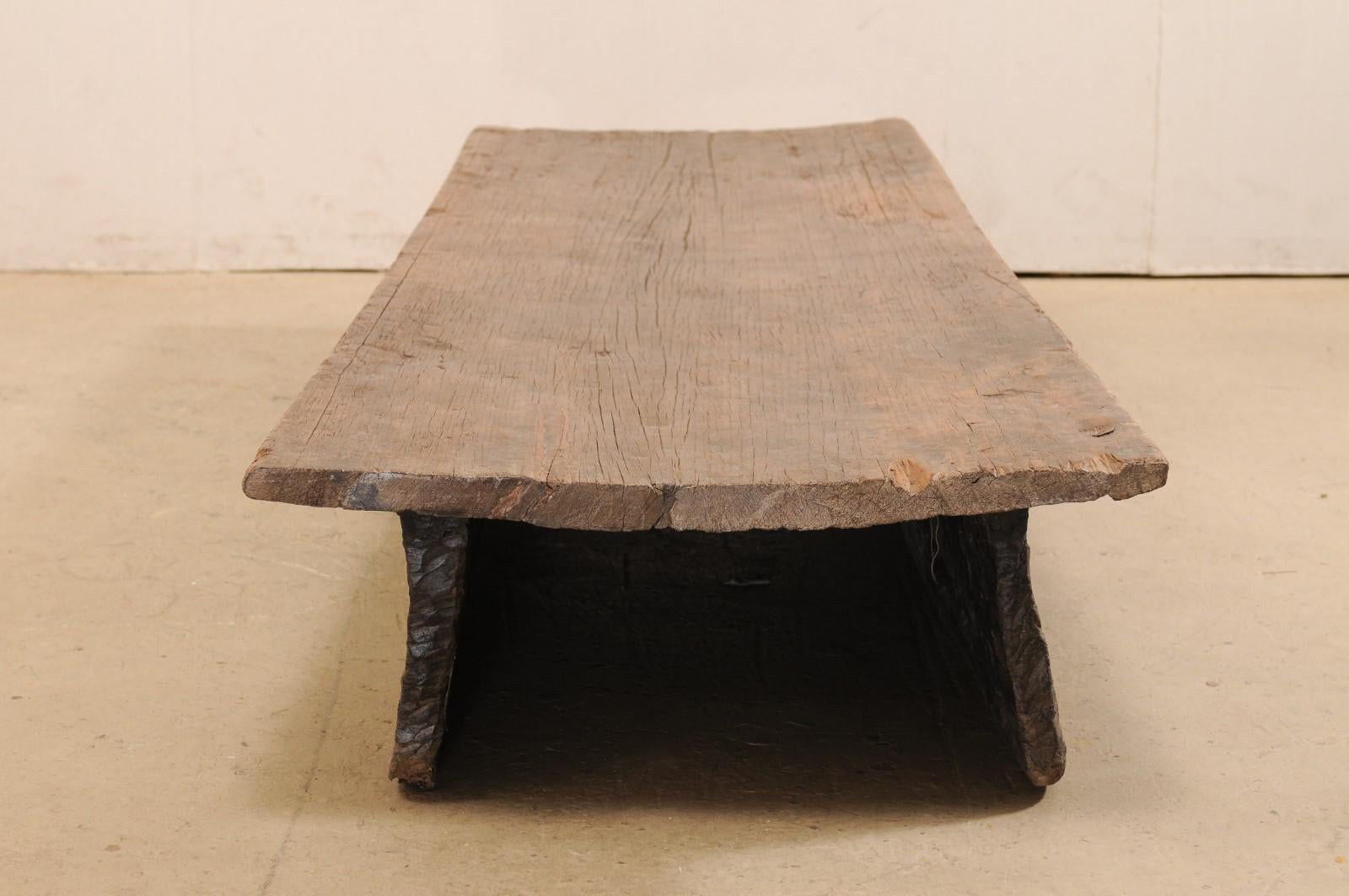 Early 20th Century Naga Carved Wood Daybed- Also makes for a Great Coffee Table 7
