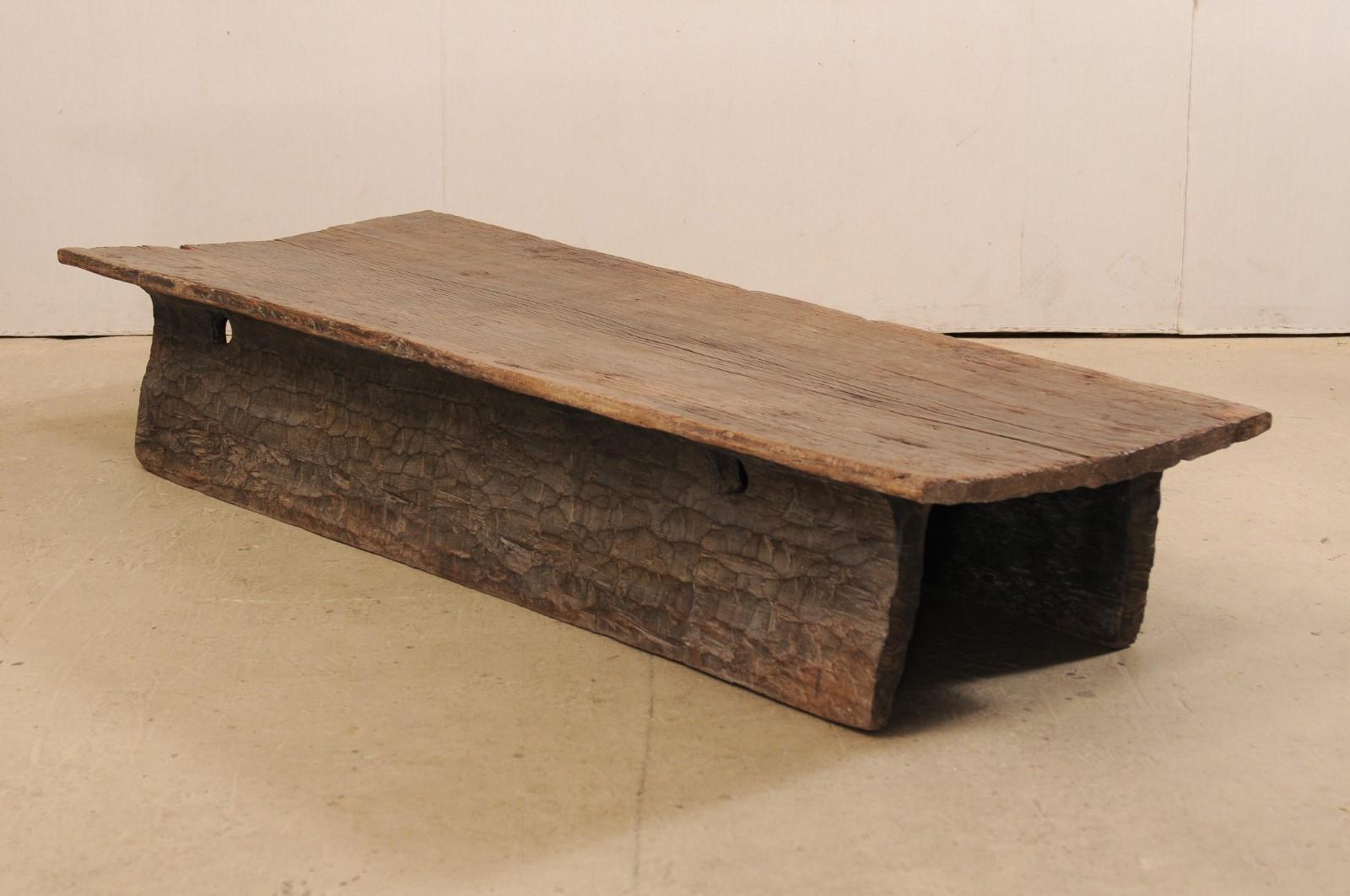 Early 20th Century Naga Carved Wood Daybed- Also makes for a Great Coffee Table 4