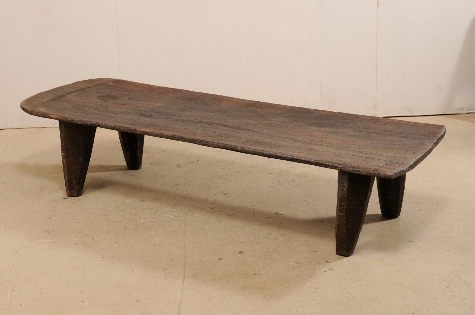 Early 20th Century Naga Carved Wood Daybed or Bench or a Unique Coffee Table 2